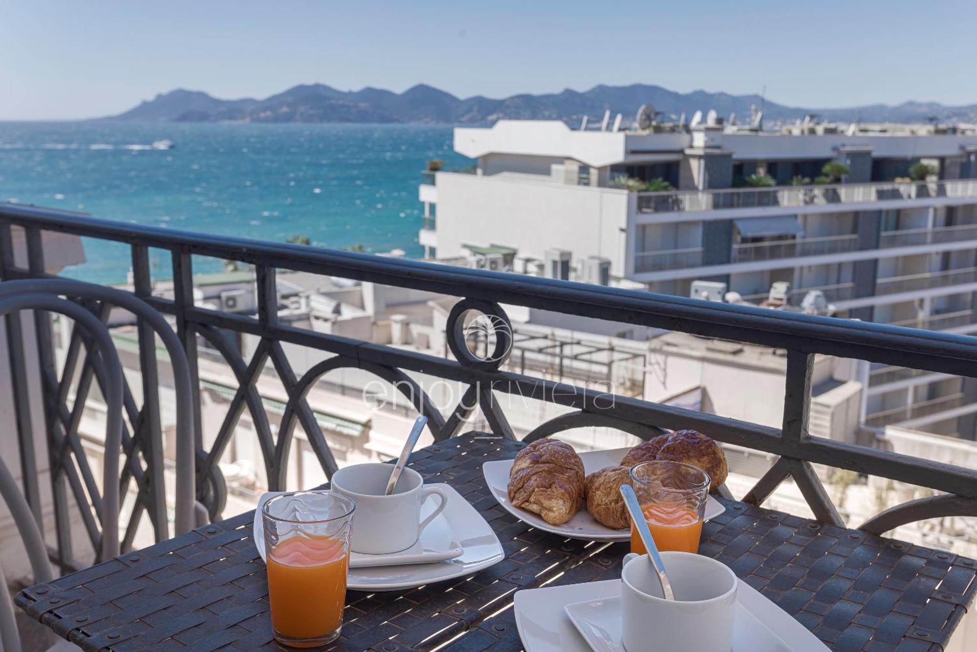 Palais Miramar Suite Art Modern - Derniere Etages Vue Mer - 75M De Confort - En Face Des Plages -Wifi - Clim Cannes Exterior foto